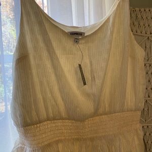 Express flowy glittery dress